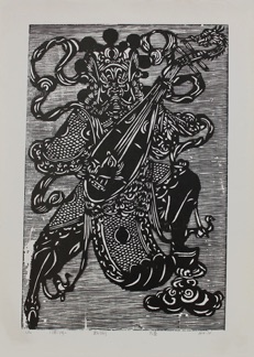 Wan Liu 万瘤
CCSU Student
Door Guardian I
Woodcut 450mm x 300mm